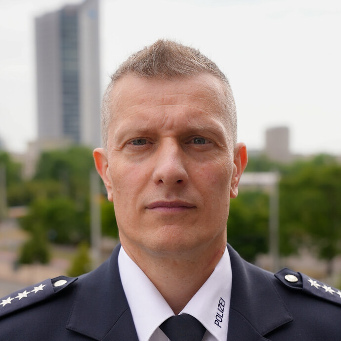 Portrait von EPHK Sascha Prause, Revierleiter Oschatz