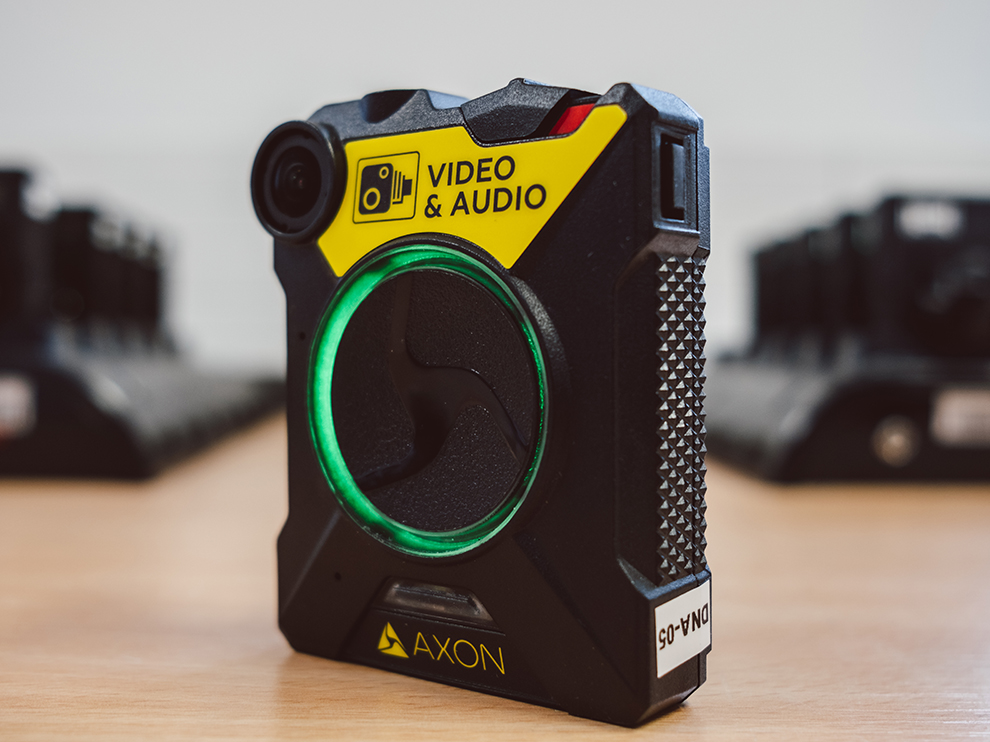 Bodycam grün blinkend