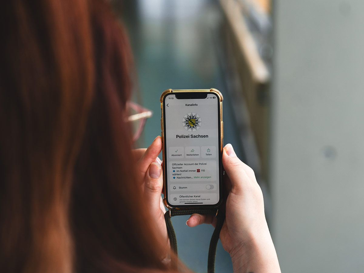Polizei Sachsen: Kanal bei WhatsApp