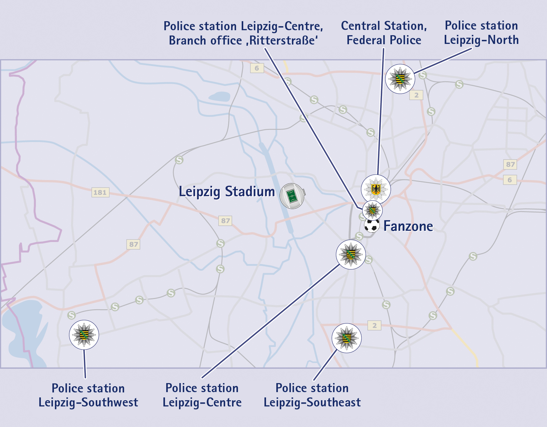 Police in Leipzig