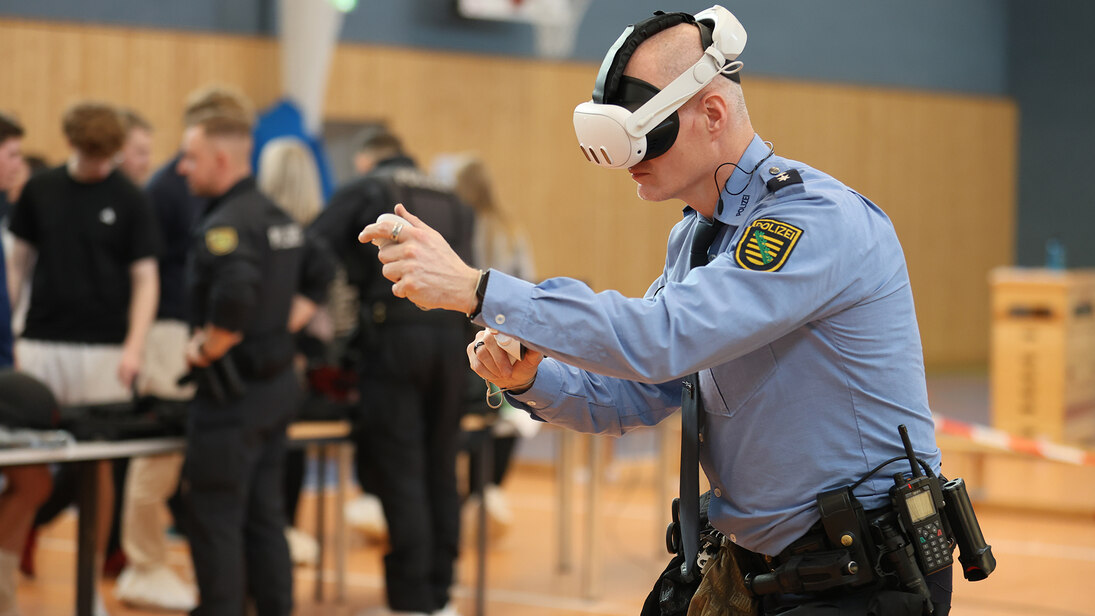 VR-Brille im Einsatz