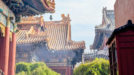 Bild des Lama-Tempels in Peking in 16 zu 9