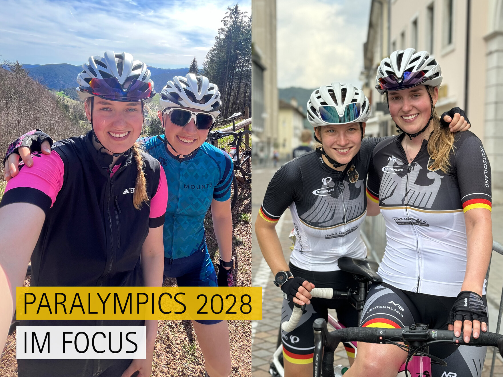Jenny mit Teamkolleginnen 