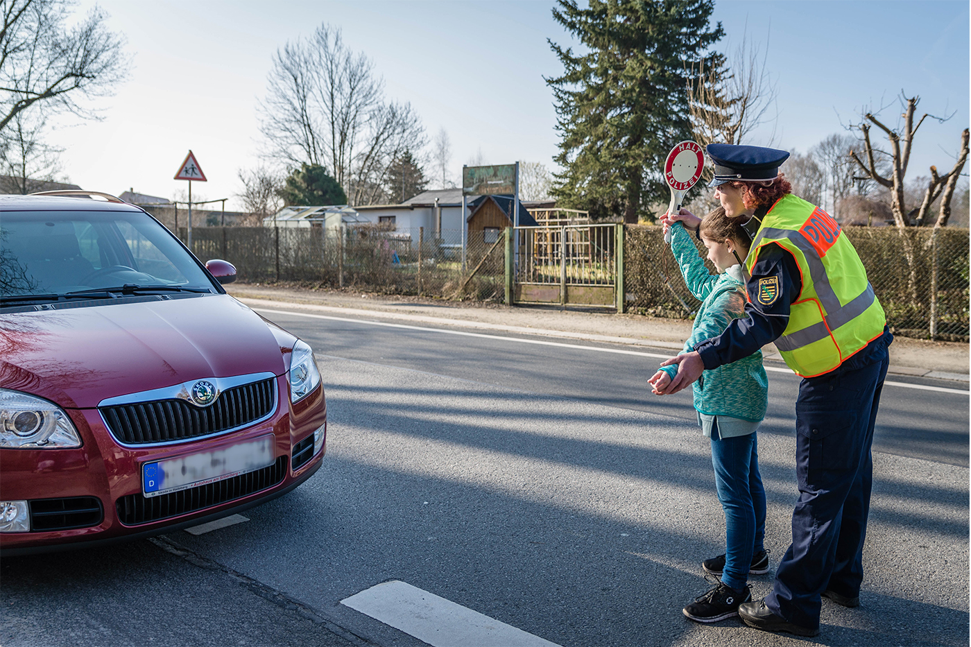 Autofahrer anhalten