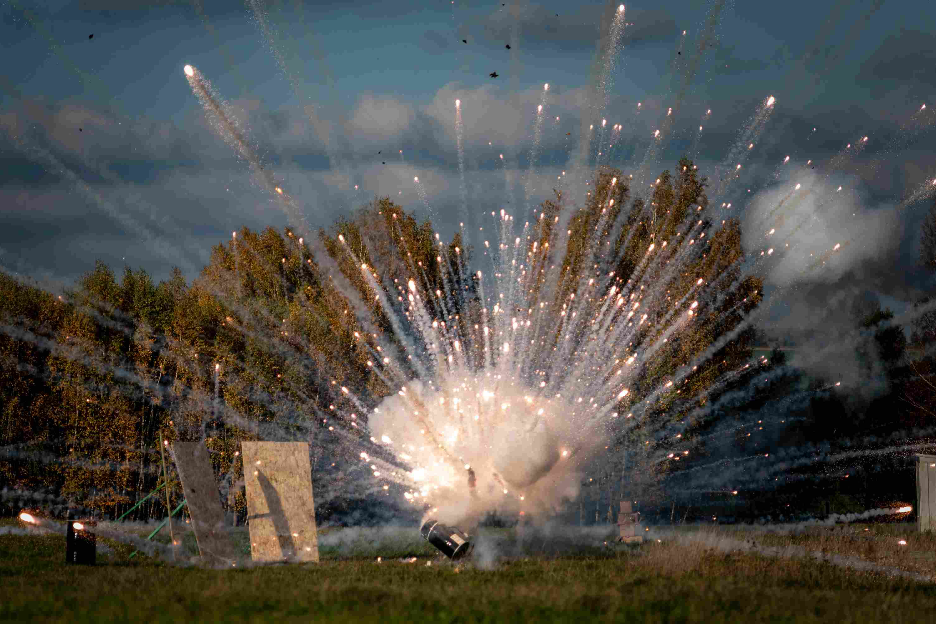 Explosion während des Seminars