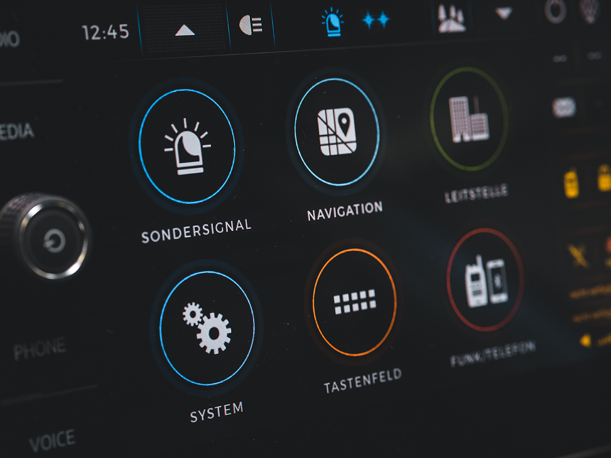 Display des „Infotainment-System Polizei“ (ISP)