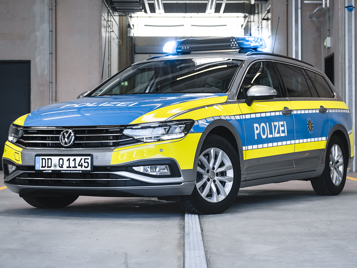 LED Frontblitzer Blaulicht Polizei Auto