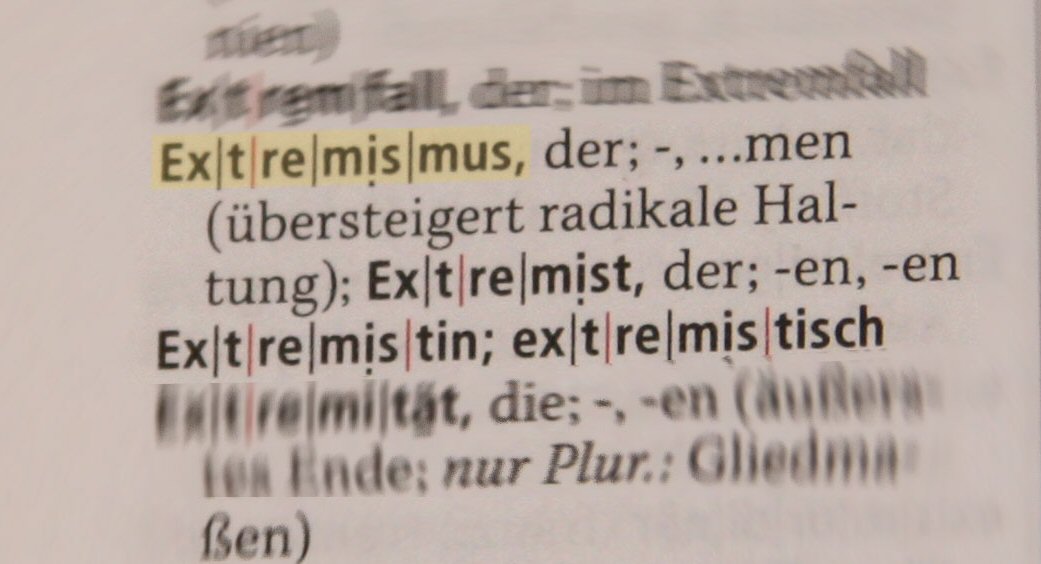 Begriffsbestimmung Extremismus