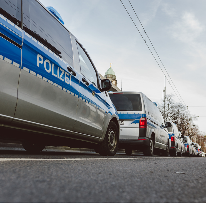 Polizeifahrzeuge