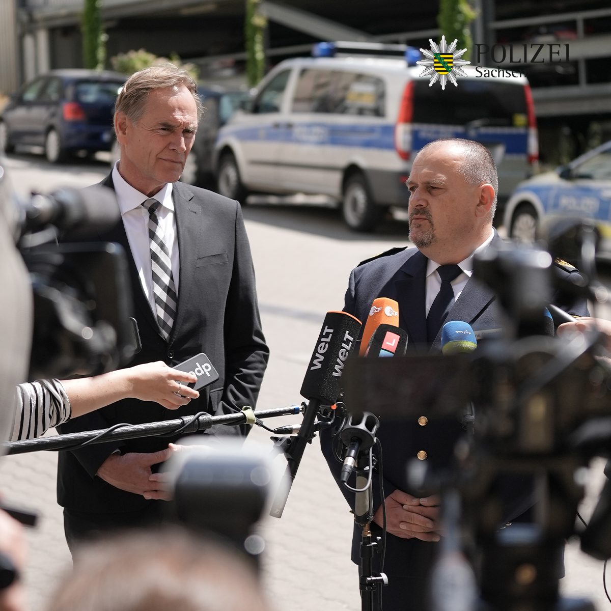 OBM Jung und Polizeipräsident Demmler