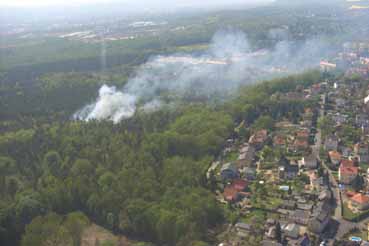 Waldbrand bei Dresden