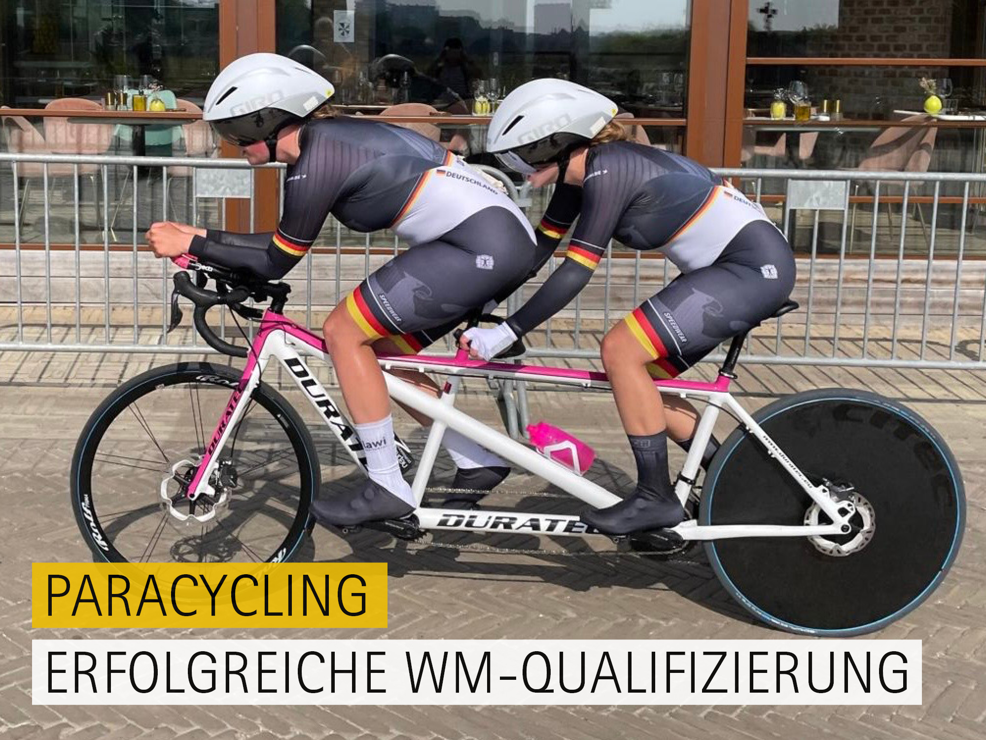 Jenny und Johanna beim Paracycling-Weltcup