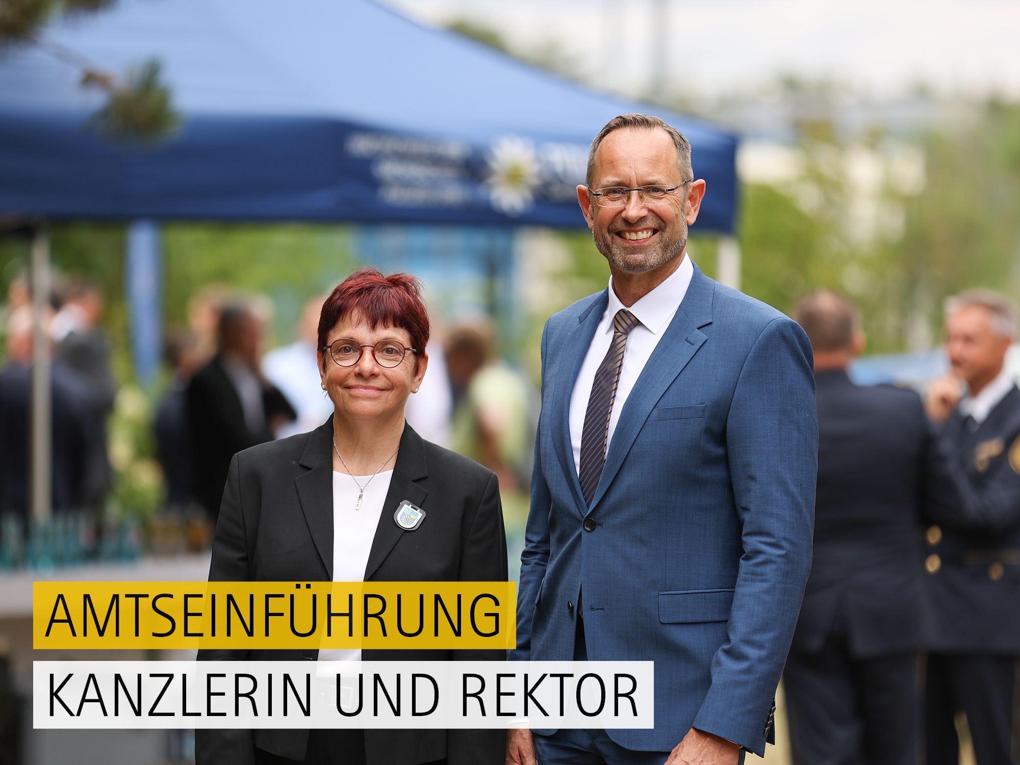 Kanzlerin und Rektor