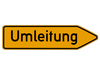 Schild Umleitung