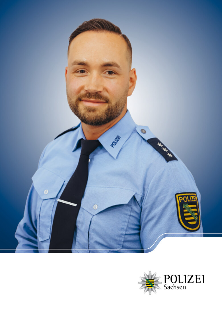 Polizei Sachsen: Berufsberater Philipp Strehle