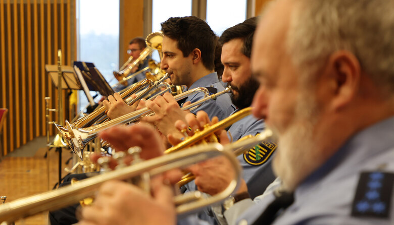 Trompeter des Polizeiorchester Sachsen