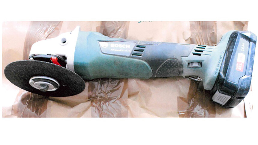 grüner Winkelschleifer BOSCH