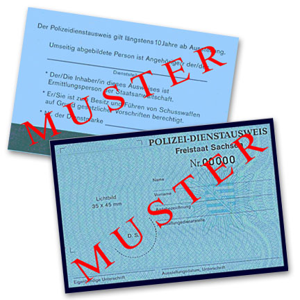 Saxon police identity card